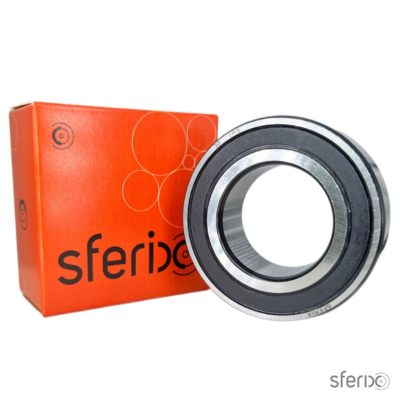 Радиально-упорный двухрядный подшипник 3000 2RS SFERIX - Сферикс - фото -  1